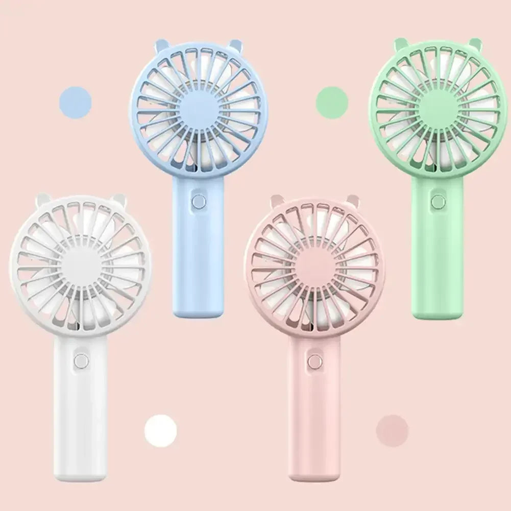 Portable USB Rechargeable Mini Fan – Handheld & Desktop Cooling Fan