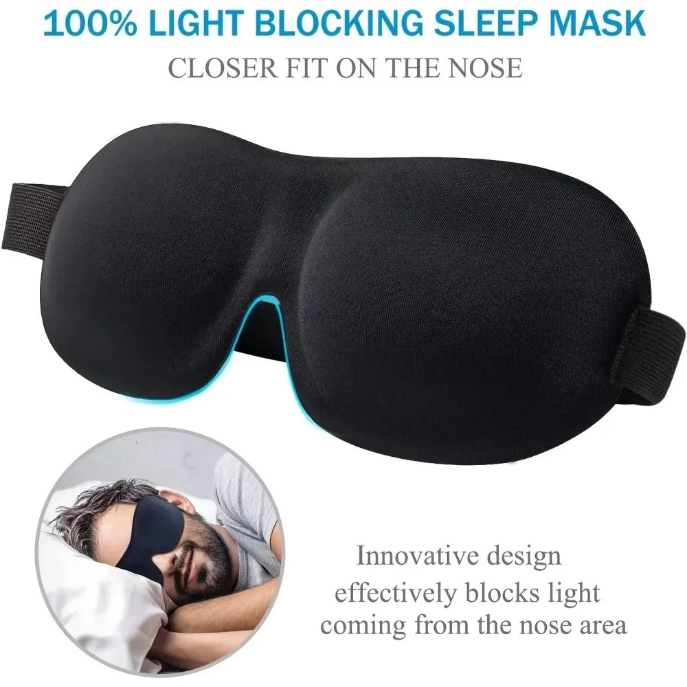 Sleep Faster ,Wake UP Refreshed -Premium 3D Light Blochking Sleep Mask