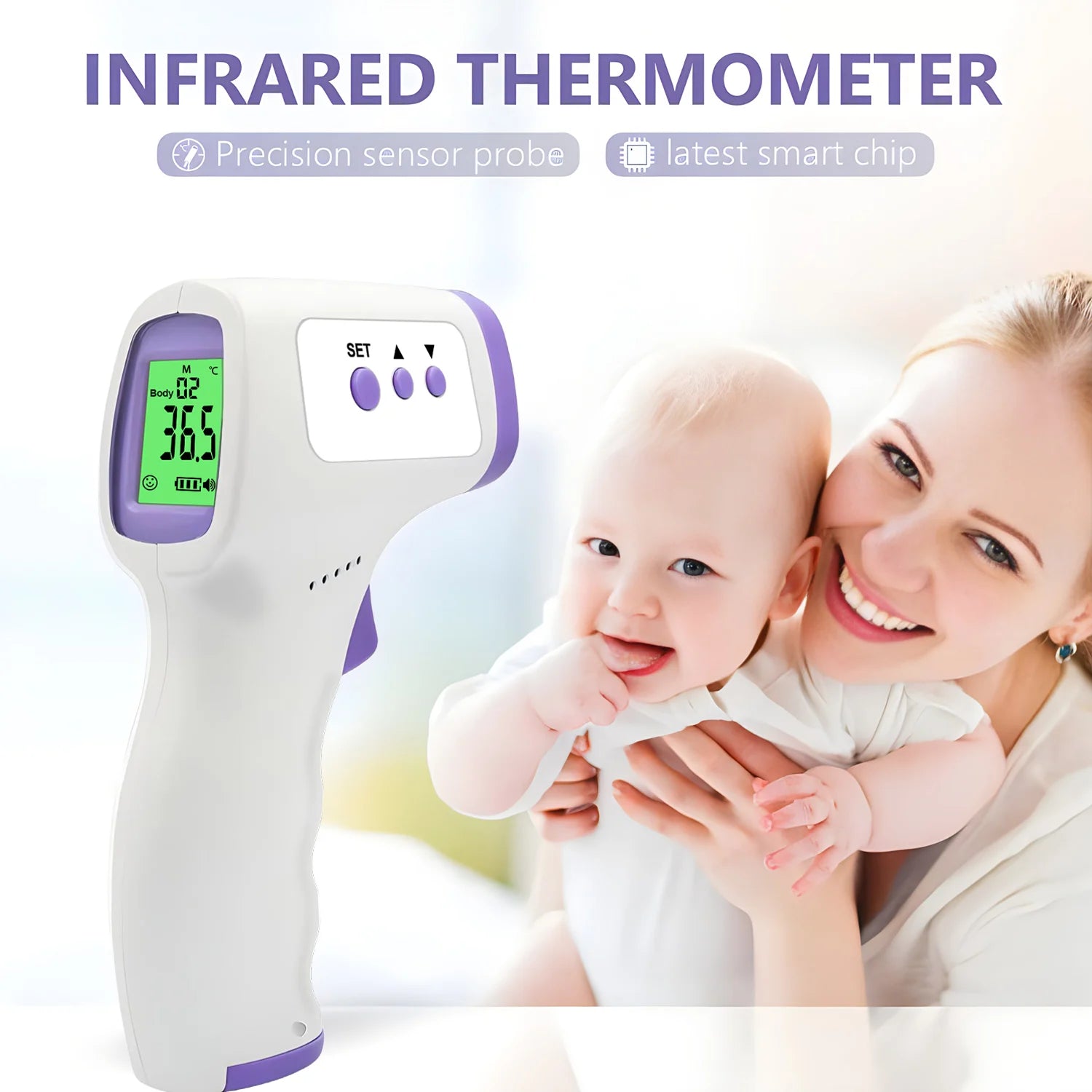 Digital Forehead Thermometer & Finger Pulse Oximeter – Fast & Accurate Health Monitoring
