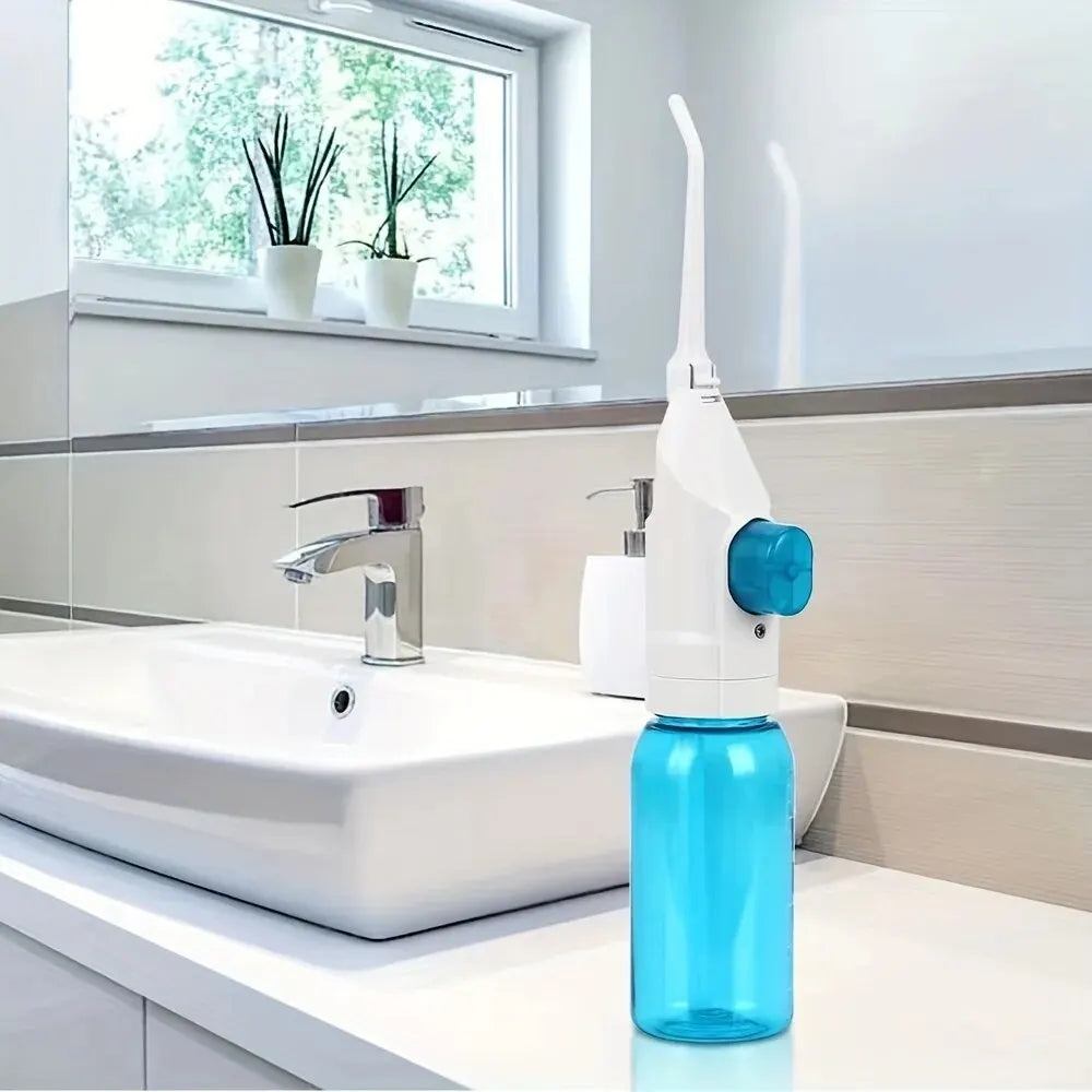 Portable High Pressure Water Flosser – Manual Oral Irrigator for Deep Teeth Cleaning