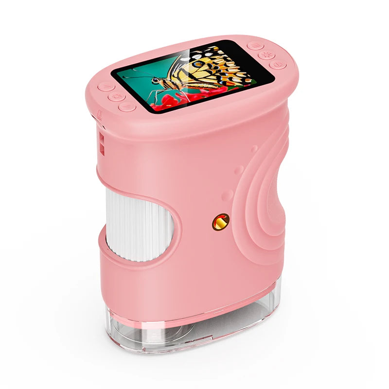 Kids Digital Microscope – 1000X Portable Handheld Microscope with 2” HD Screen