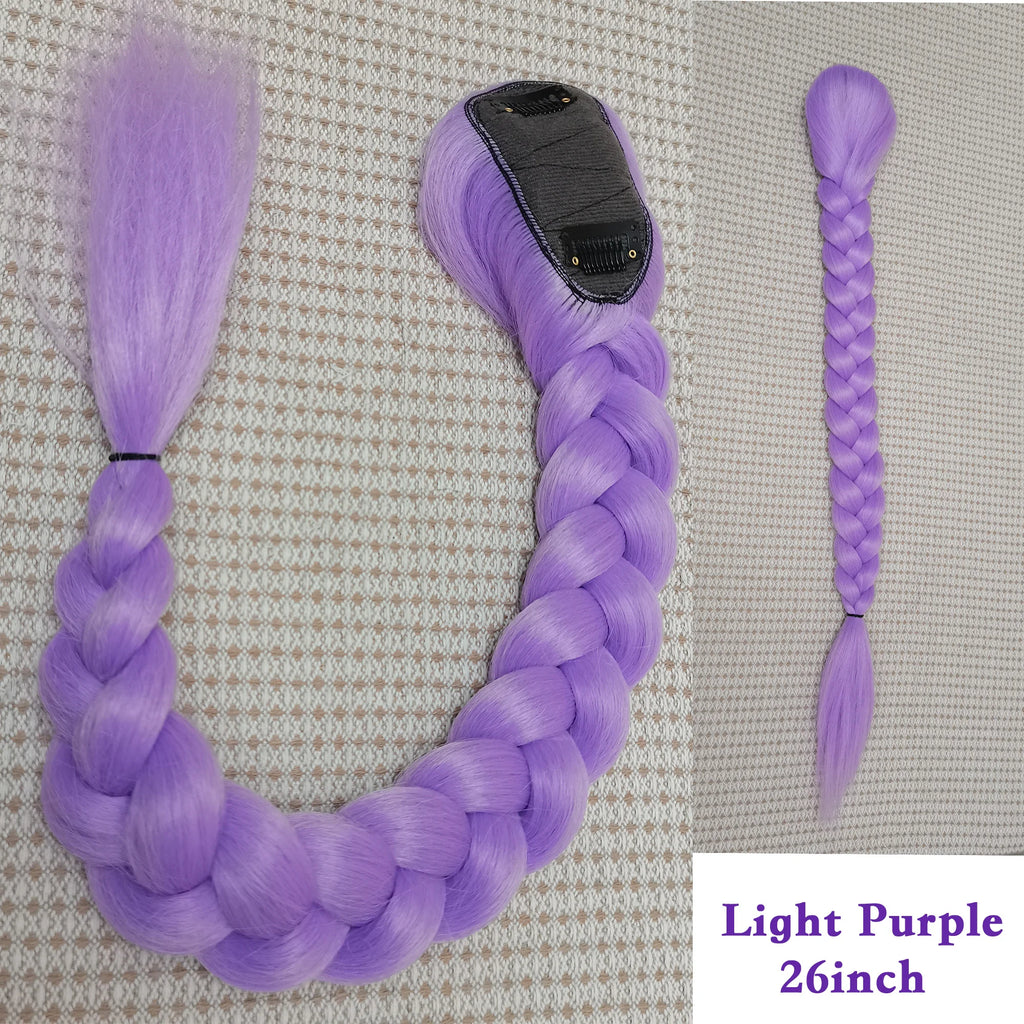 Purple Rumi Style Braided Hair Extension