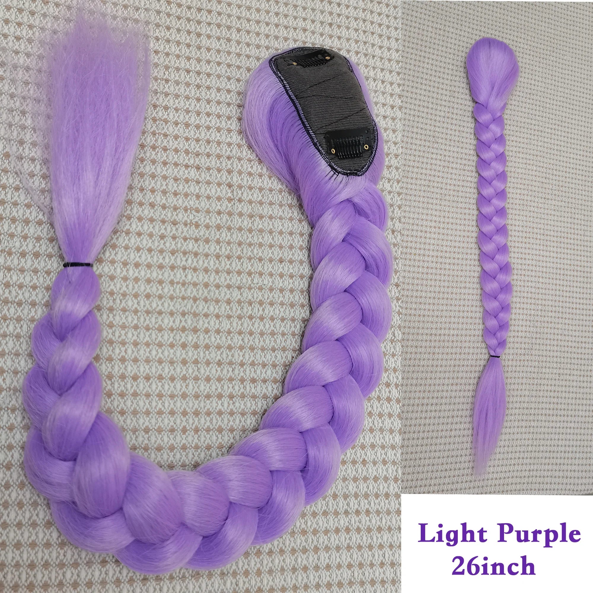 Purple Rumi Style Braided Hair Extension