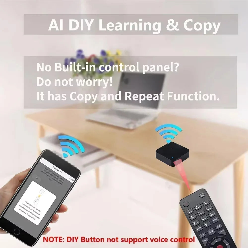 Universal WiFi IR Remote Control – Works with Alexa & Google Assistant