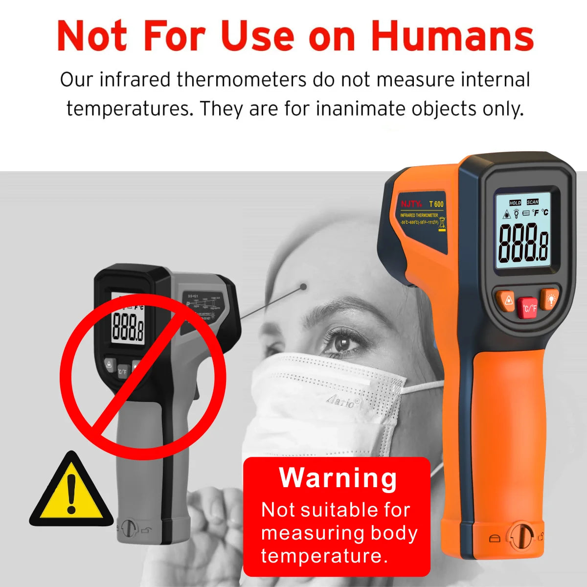 Digital Infrared Thermometer Gun – Non-Contact Laser Temperature Meter