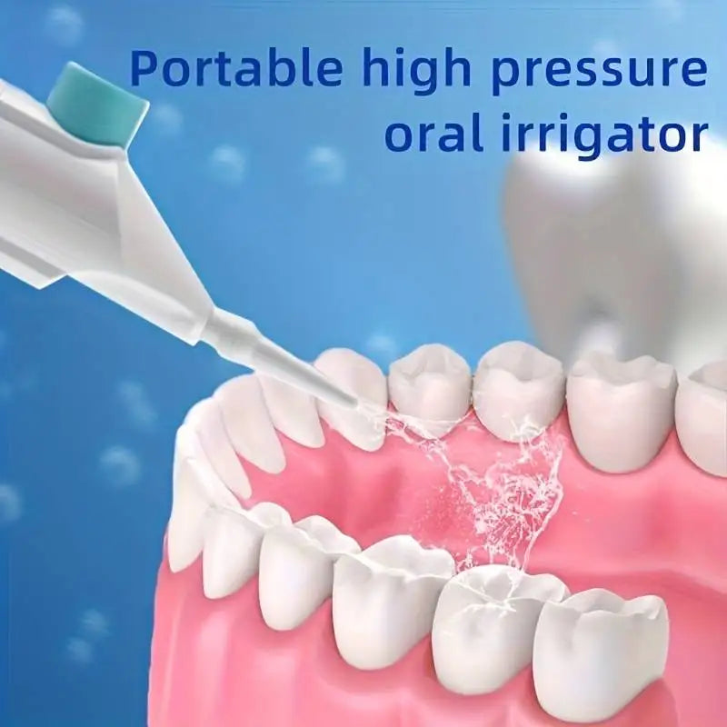 Portable High Pressure Water Flosser – Manual Oral Irrigator for Deep Teeth Cleaning