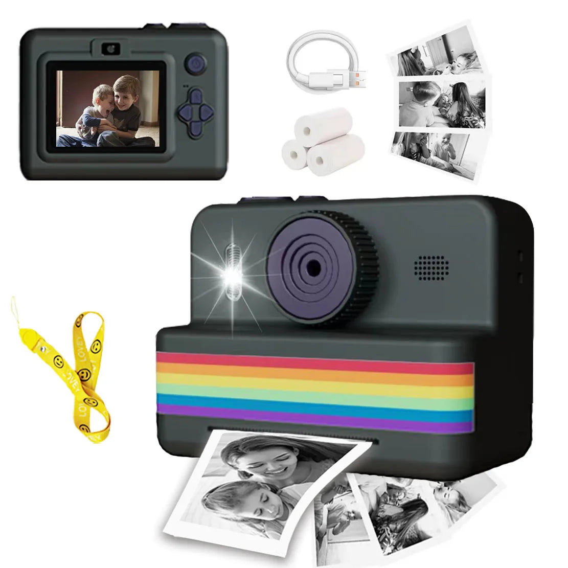 Kids Instant Print Camera – HD Digital Camera with Thermal Printer & 2.8” Screen
