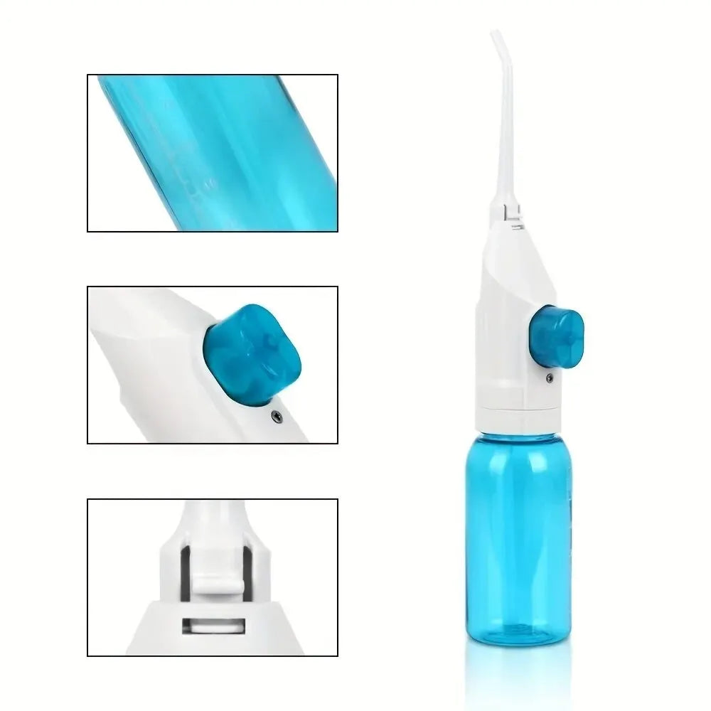 Portable High Pressure Water Flosser – Manual Oral Irrigator for Deep Teeth Cleaning