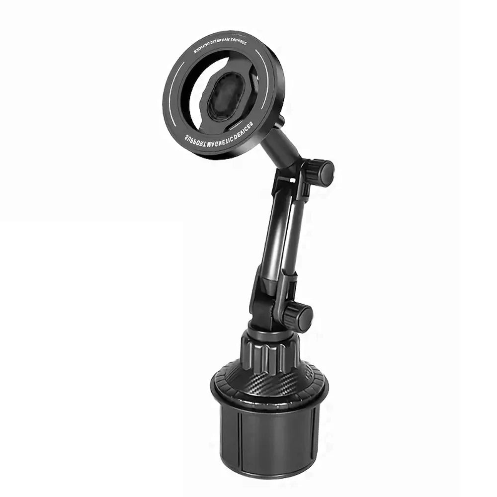 MagSafe Magnetic Car Phone Holder – 360° Adjustable Cup Holder Mount
