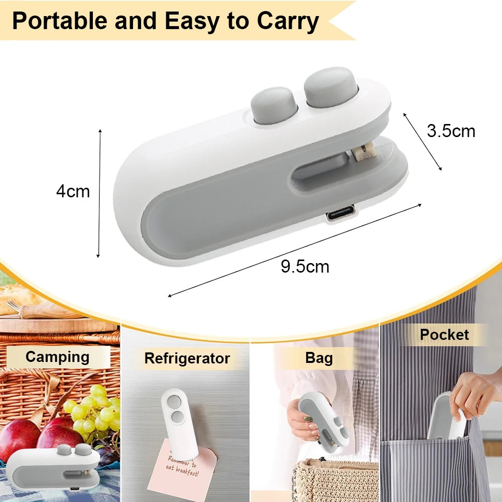 Mini Bag Sealer - Portable Heat Sealing Machine