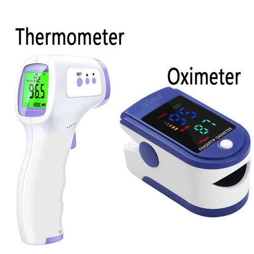 Digital Forehead Thermometer & Finger Pulse Oximeter – Fast & Accurate Health Monitoring