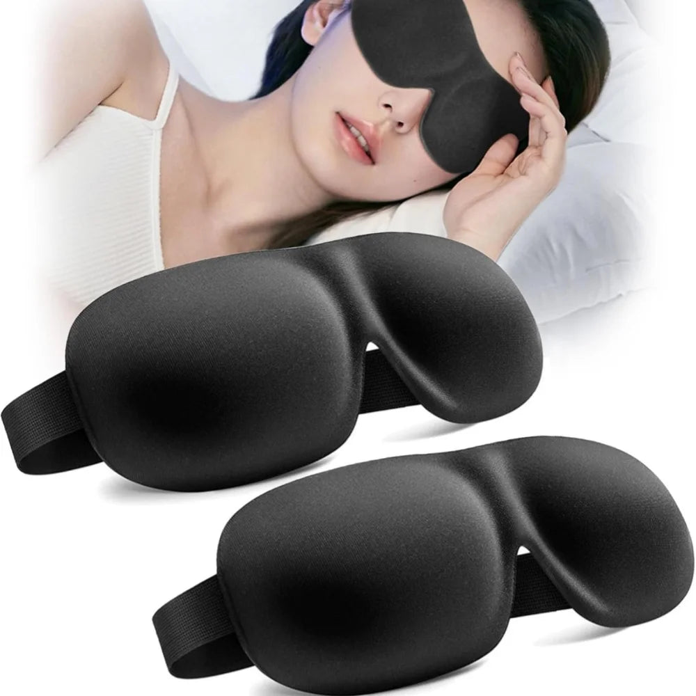 Sleep Faster ,Wake UP Refreshed -Premium 3D Light Blochking Sleep Mask