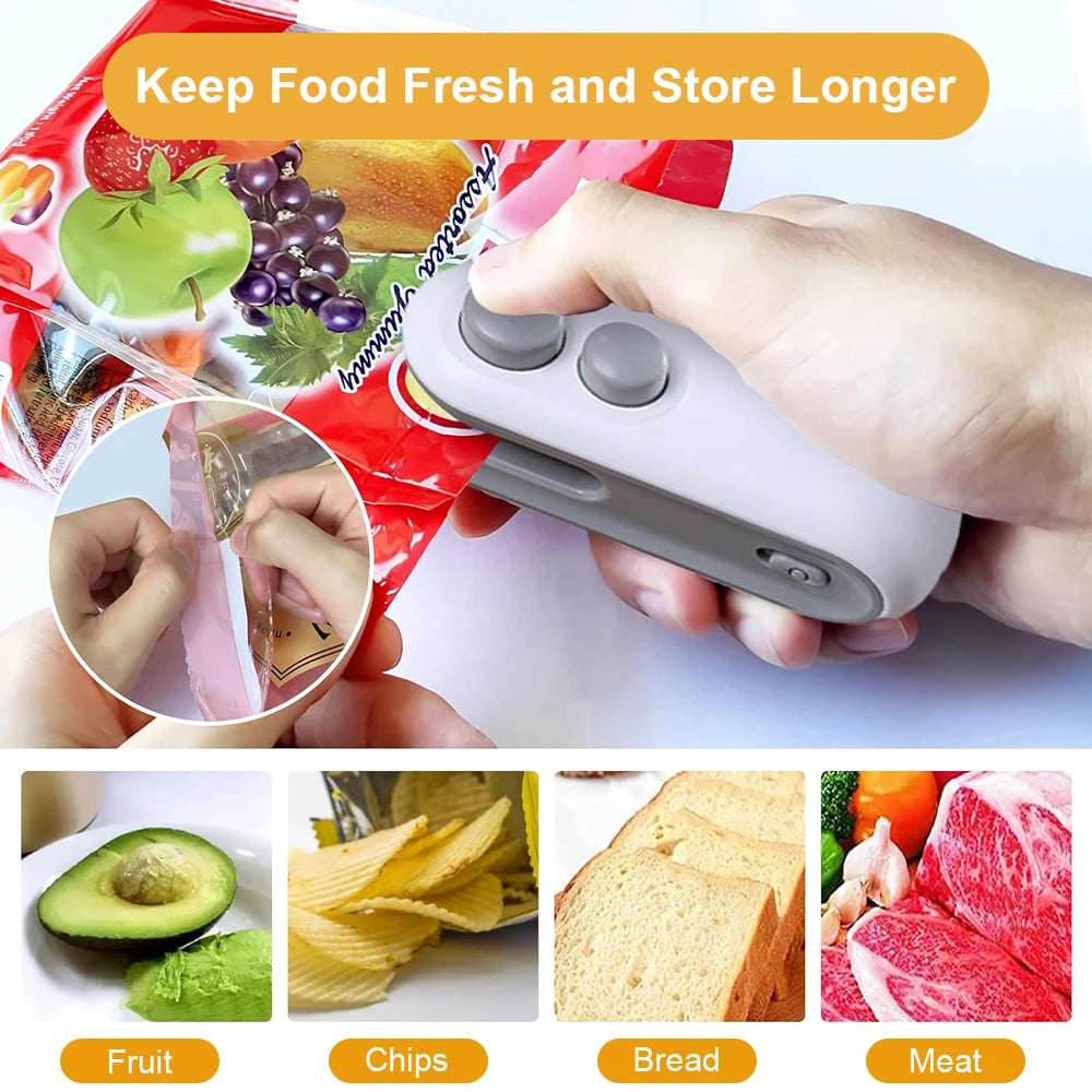 Mini Bag Sealer - Portable Heat Sealing Machine