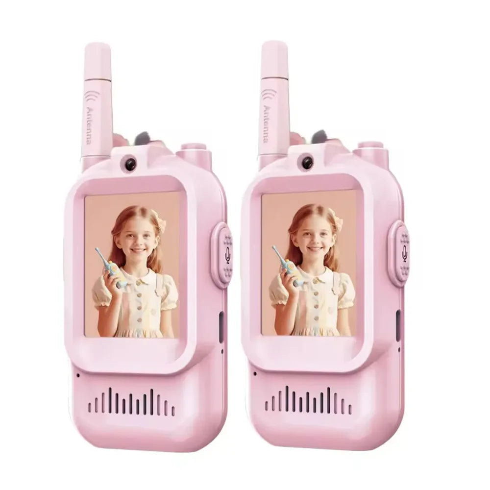Kids Video Walkie Talkies – Rechargeable 2-Way Video Intercom (2-Pack)