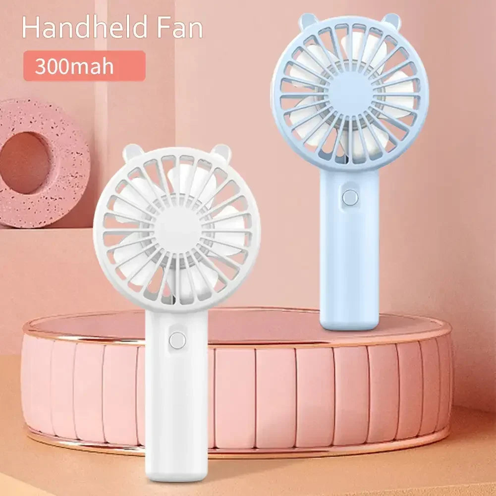 Portable USB Rechargeable Mini Fan – Handheld & Desktop Cooling Fan