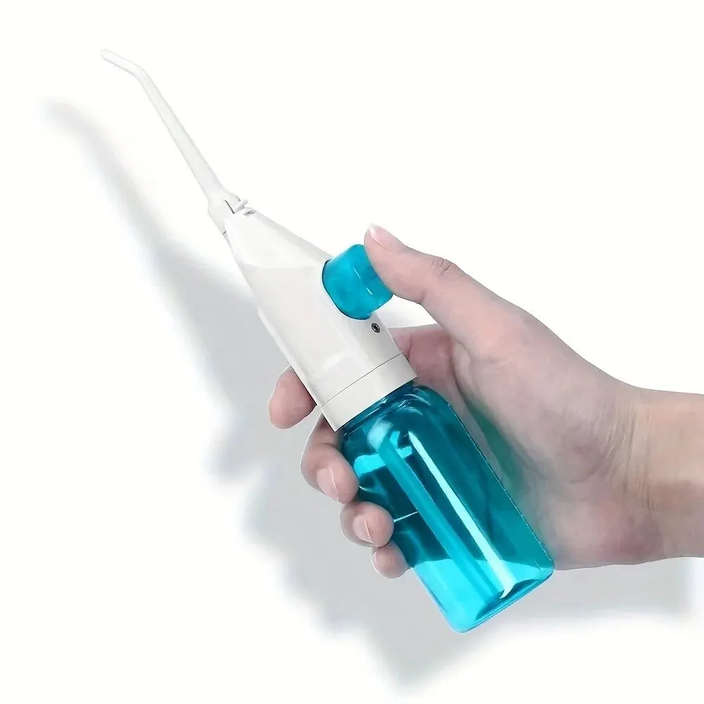 Portable High Pressure Water Flosser – Manual Oral Irrigator for Deep Teeth Cleaning