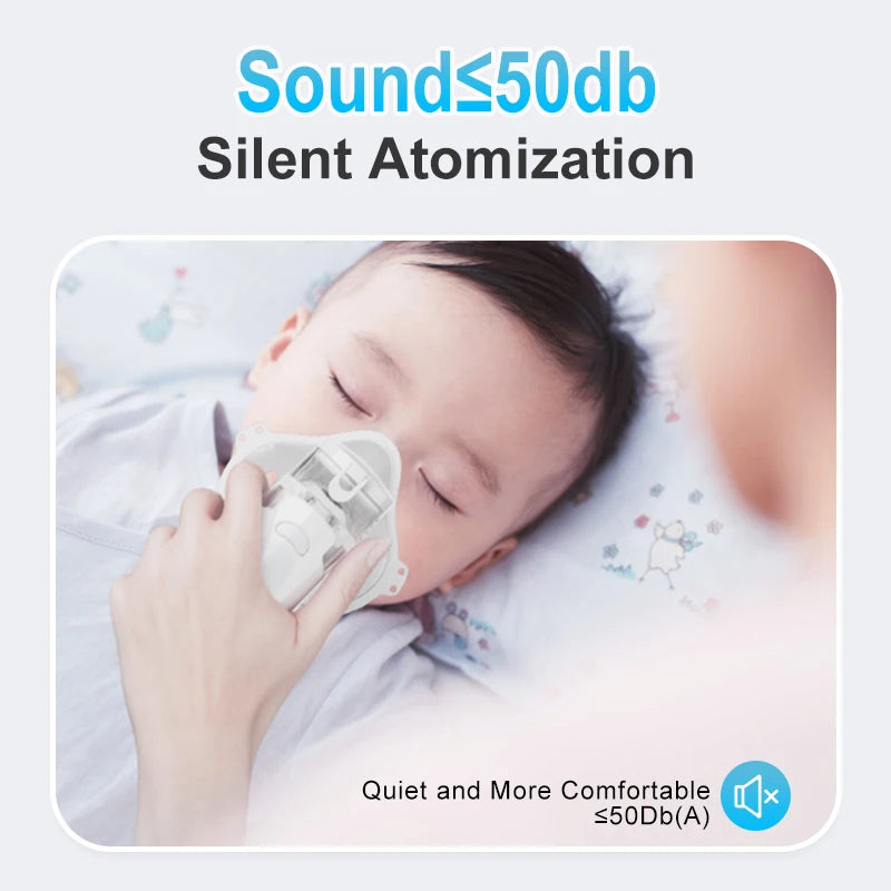 Portable Mesh Nebulizer – Silent Fine Mist Inhaler for Home & Travel