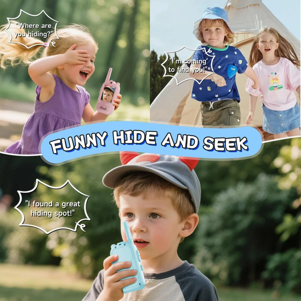 Kids Video Walkie Talkies – Rechargeable 2-Way Video Intercom (2-Pack)