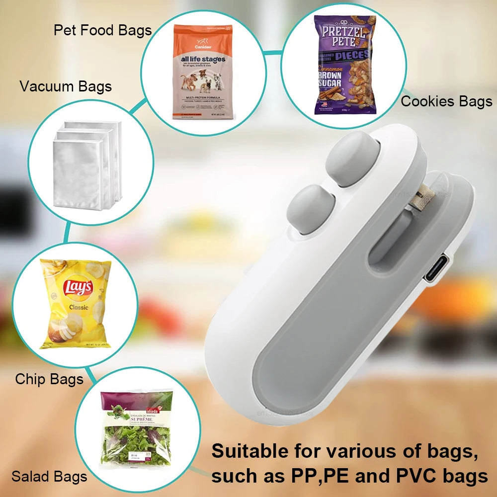 Mini Bag Sealer - Portable Heat Sealing Machine