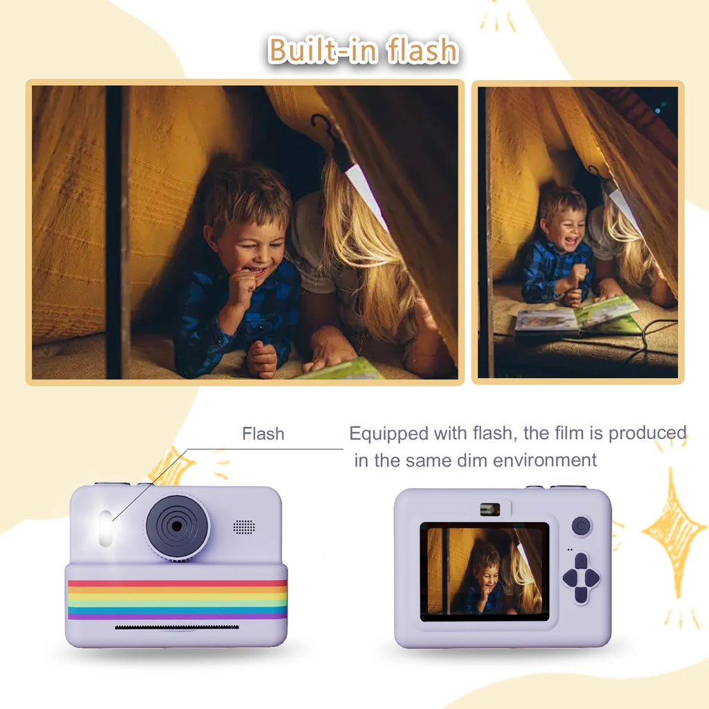Kids Instant Print Camera – HD Digital Camera with Thermal Printer & 2.8” Screen