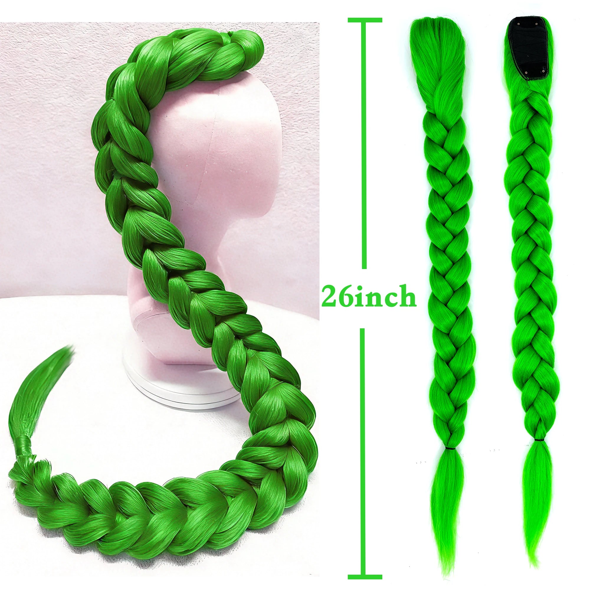 Purple Rumi Style Braided Hair Extension