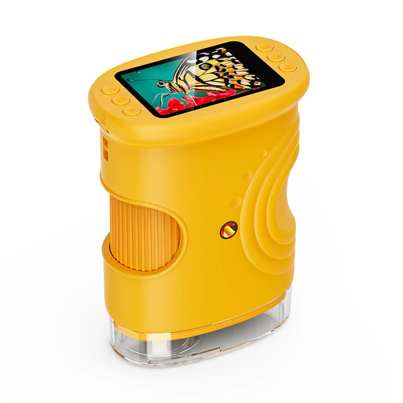 Kids Digital Microscope – 1000X Portable Handheld Microscope with 2” HD Screen