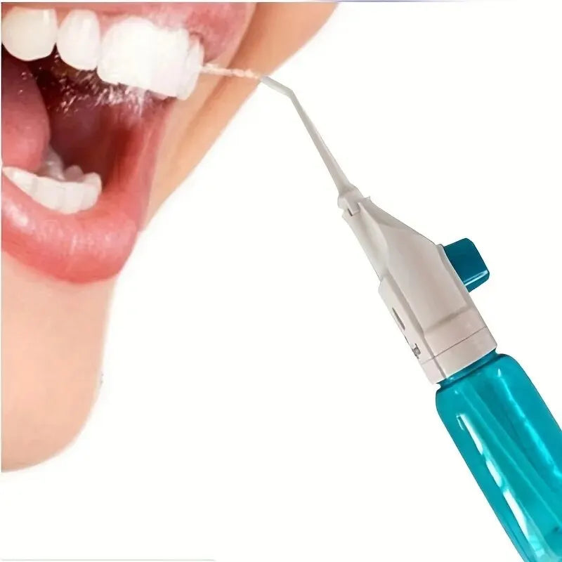 Portable High Pressure Water Flosser – Manual Oral Irrigator for Deep Teeth Cleaning