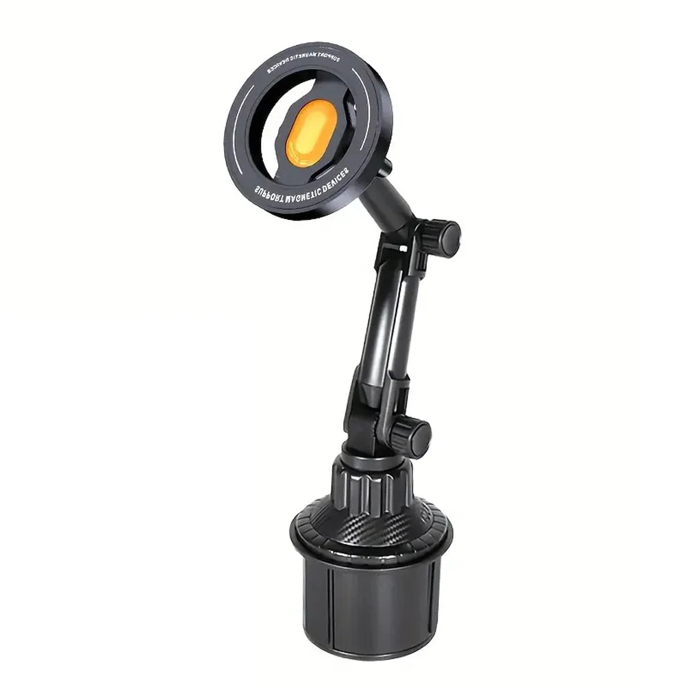 MagSafe Magnetic Car Phone Holder – 360° Adjustable Cup Holder Mount