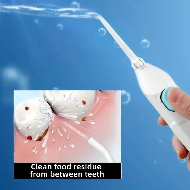 Portable High Pressure Water Flosser – Manual Oral Irrigator for Deep Teeth Cleaning