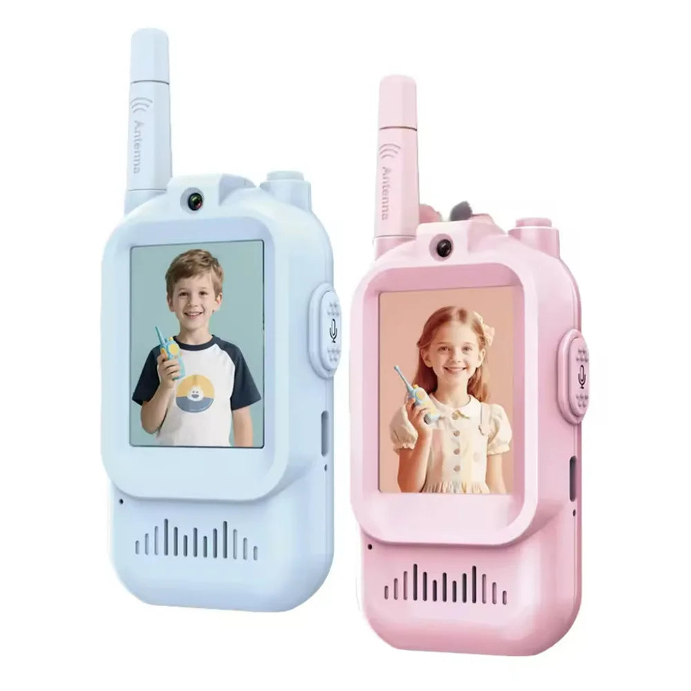 Kids Video Walkie Talkies – Rechargeable 2-Way Video Intercom (2-Pack)