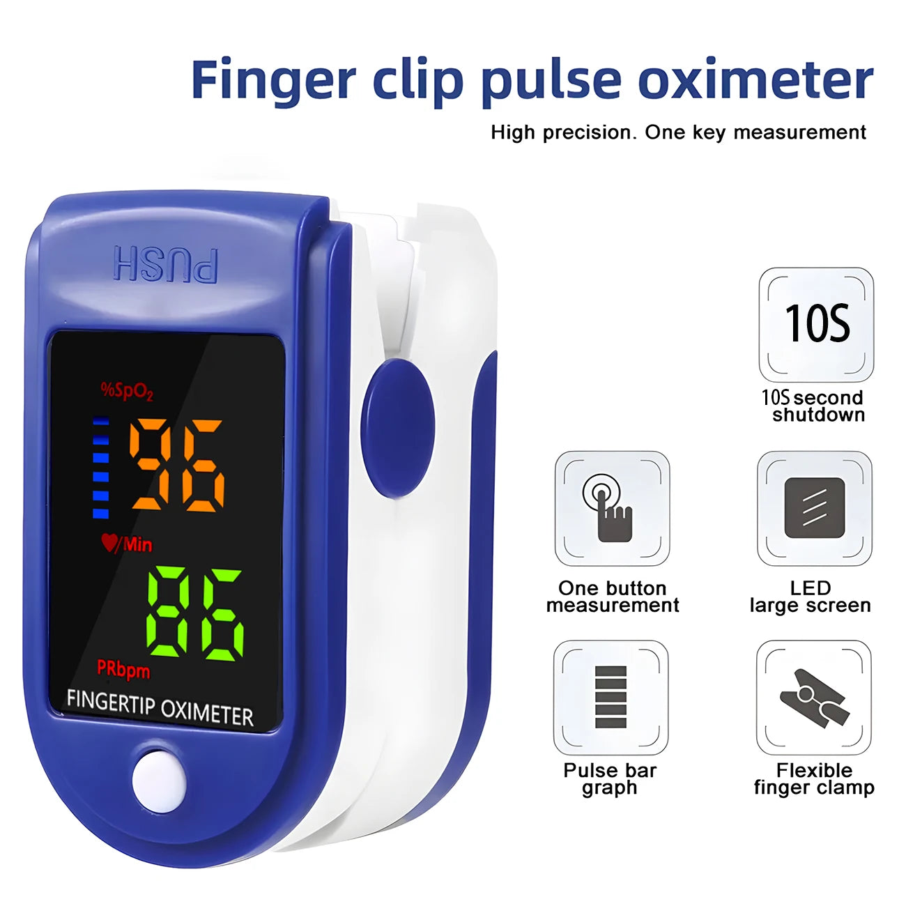 Digital Forehead Thermometer & Finger Pulse Oximeter – Fast & Accurate Health Monitoring
