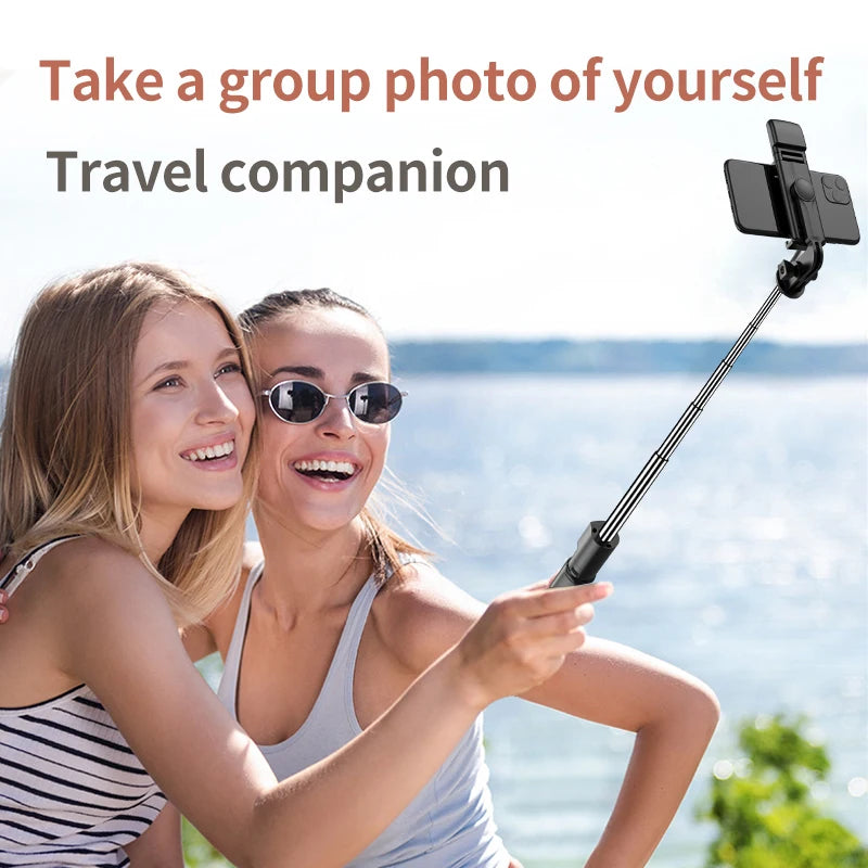 Selfie Stick Tripod with LED Light & Bluetooth Remote – Extendable Phone Stand for iPhone & Android