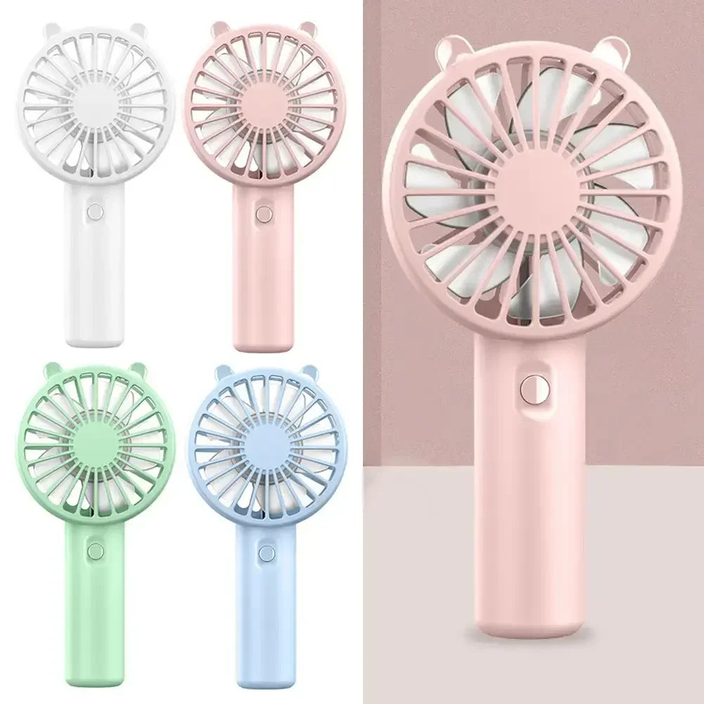 Portable USB Rechargeable Mini Fan – Handheld & Desktop Cooling Fan